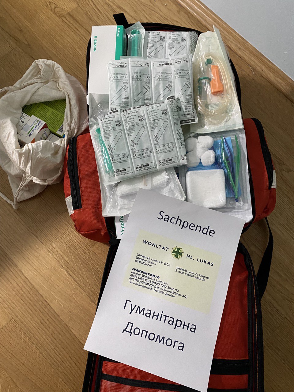 Sachspende – Lieferung diverser Medikamenten in eine staatliche Klinik in Zhytomyr